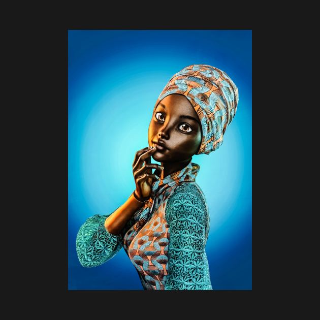 Toon black woman by JoeTred