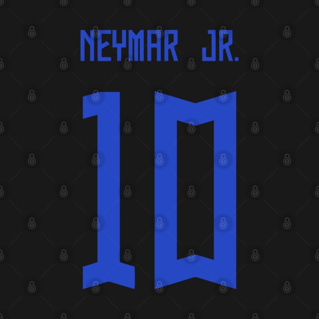 Neymar Jr Brazil White Jersey 2023 by Alimator