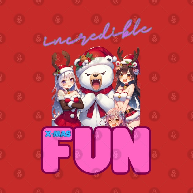 Kawaii, Anime Girl, Incredible X-Mas Fun | Catsie Cat by Catsie Cat