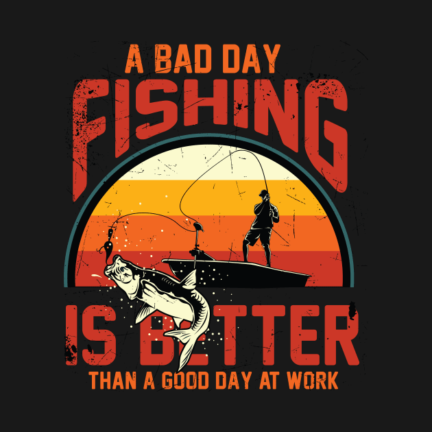 Fishing Is Better Than Work by Magniftee