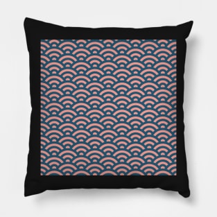 Sunset Seigaiha Pillow