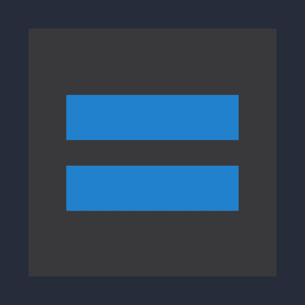 Navy Blue Equality T-shirt by silversurfer2000