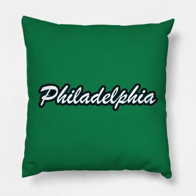 Football Fan of Philadelphia Pillow by gkillerb