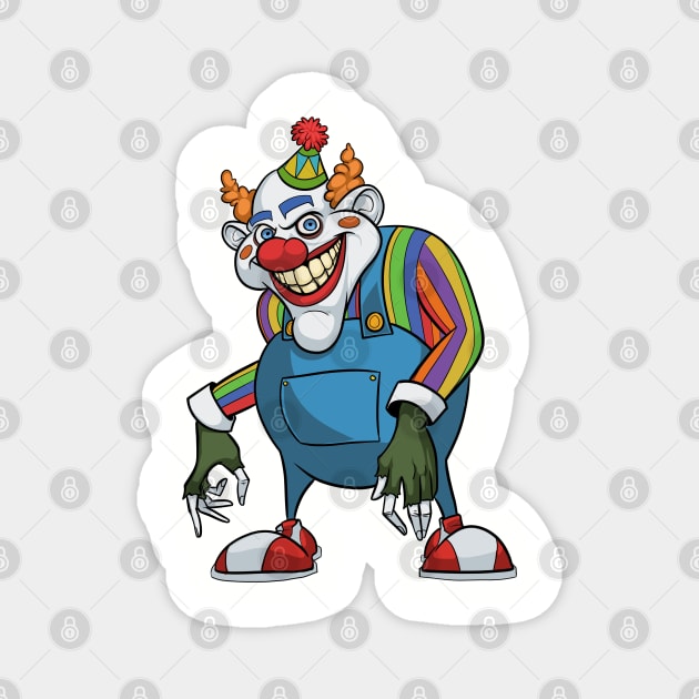 Creepy Clown Magnet by ChurchOfRobot