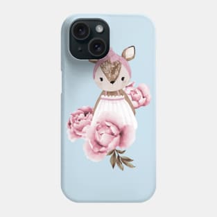 Deer Peony Phone Case