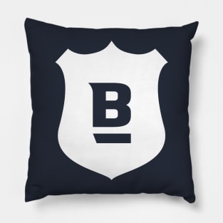 BlueLine Training Group | White Icon on Front, Large Logo on Back Pillow