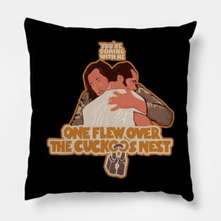 Cuckoo's Nest Tribute: Jack Nicholson Illustration - You're Coming With Me Pillow