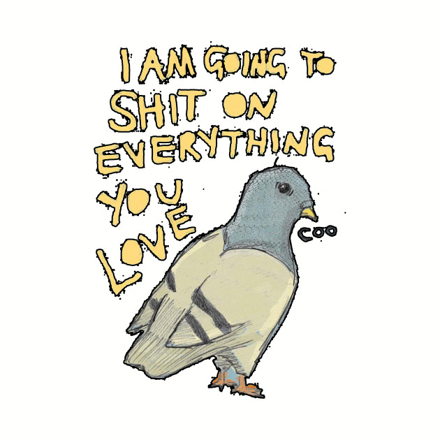 Rude Pigeon - Funny - Phone Case