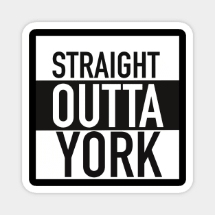 STRAIGHT OUTTA YORK Mugs Coffee Mugs T-Shirts Stickers Magnet