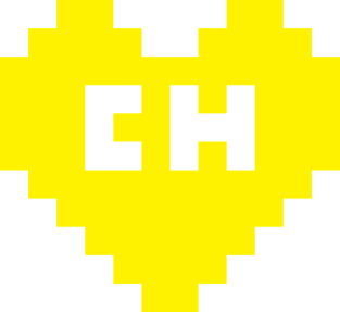 8Bit El Chapulín Heart Magnet