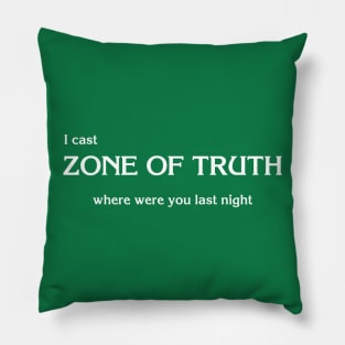 D&D: Zone of Truth Pillow