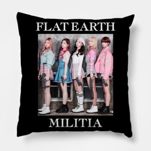 Flat Earth Militia Pillow