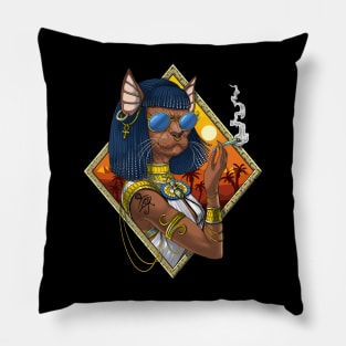 Bastet Egyptian Goddess Hippie Pillow