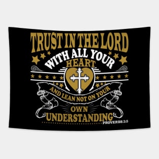 Trust In The Lord With All Your Heart Christian Tapestry