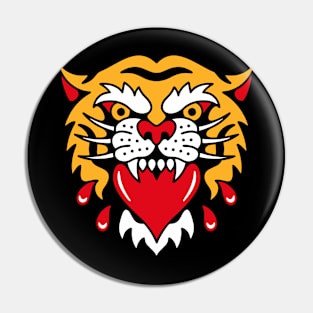 Tiger heart Pin