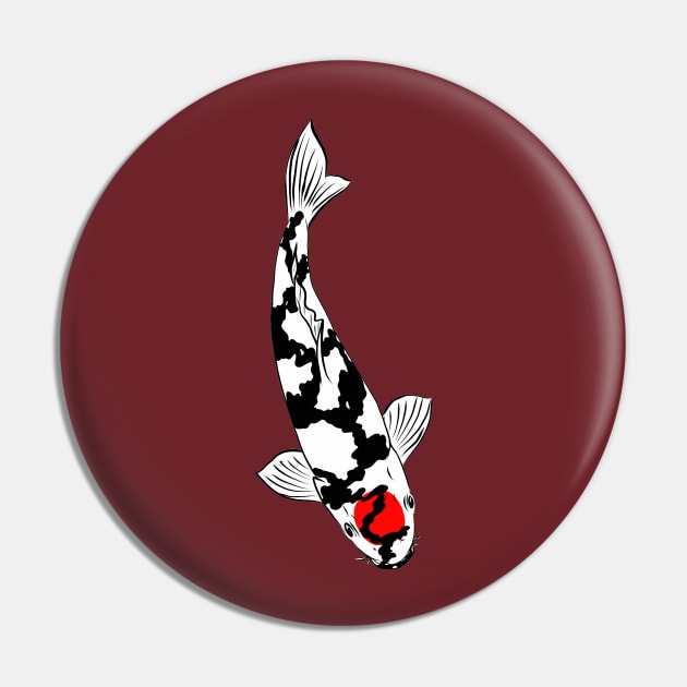 Koi Carp Fish Tancho Showa Pin by Koiartsandus