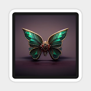 emerald butterfly 03 Magnet