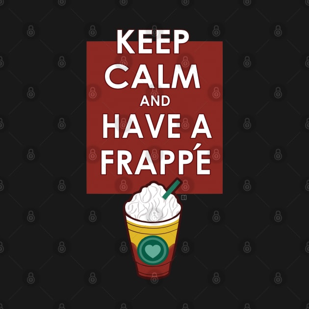 Keep Calm Cute Frappe Heart by DaphInteresting