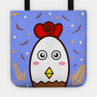 "Jiji" a cute chicken , lovely pet. Tote