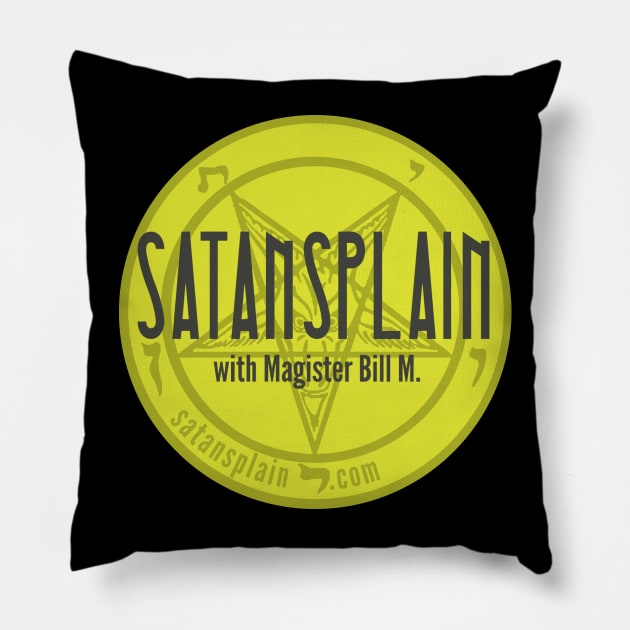 Satansplain logo Pillow by satansplain