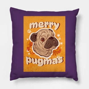 Merry Pugmas Pillow