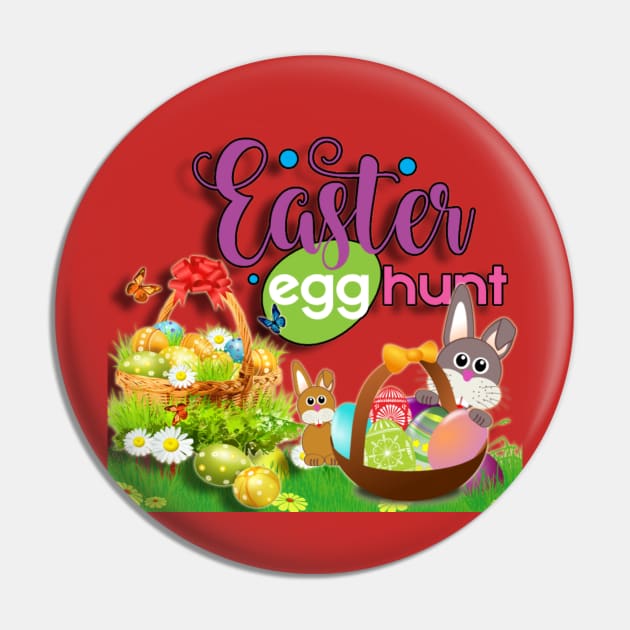 Easter Egg Hunt Pin by Artistic Design