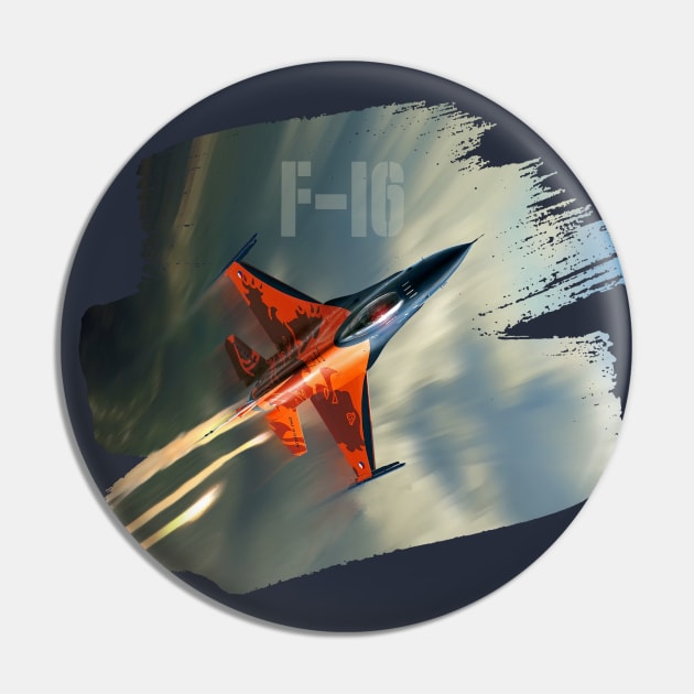 F-16 Soaring Pin by Spyinthesky