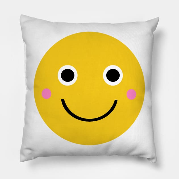 Smile More Pillow by wacka