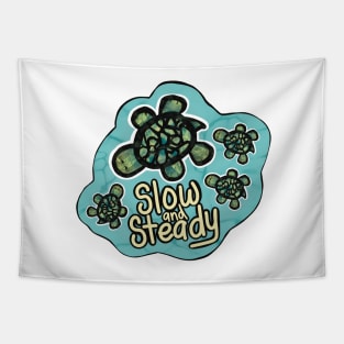 Slow and Steady | Turtle Graphic Tapestry