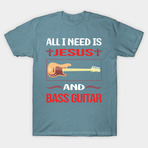 Disover Funny Jesus Bass Guitar - Bass Guitar - T-Shirt