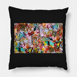 Bright Manic Moonscape Pillow