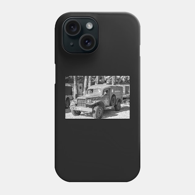 World War 2 military police vehicle Phone Case by yackers1