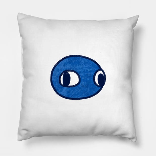 Blue Friend 2 Pillow by BreadBen