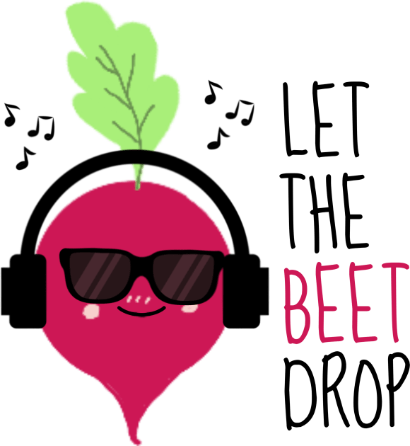 Let The Beet Drop Funny Beetroot Kids T-Shirt by DesignArchitect