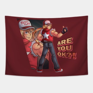 Terry Bogard ARE YOU OK?! Tapestry