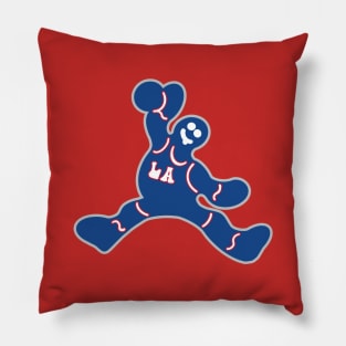 Jumping LA Clippers Gingerbread Man Pillow