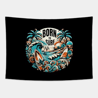 Born to surf Tapestry