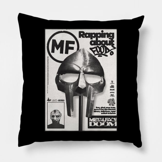 MF Doom Pillow by CYPH-ART