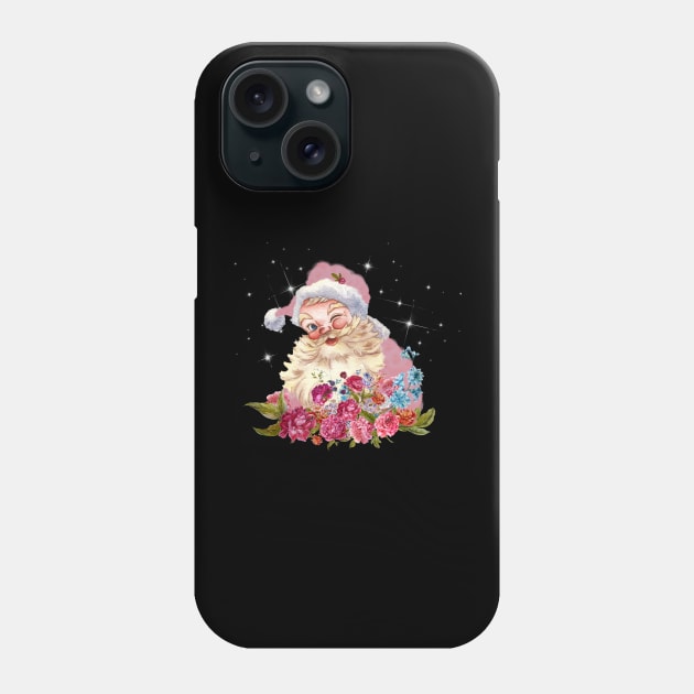 Cute pink Santa Phone Case by Nano-none