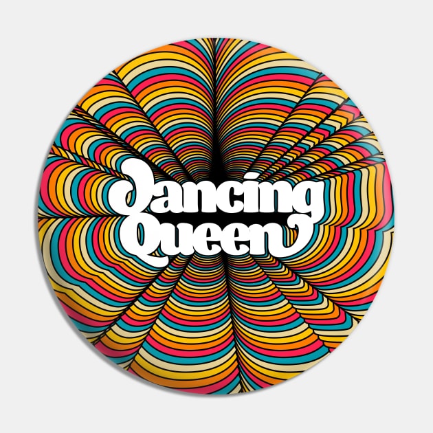 Dancing Queen Retro Design Pin by McNutt