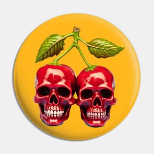 Cherry Skulls Pin
