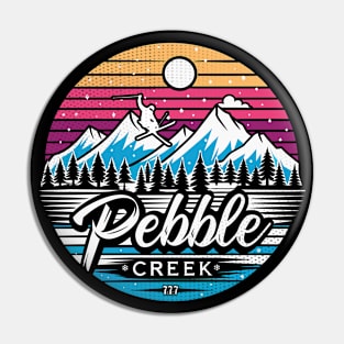 Retro Pebble Creek Ski Pin