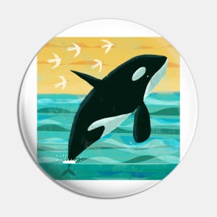 Killer Whale Pin