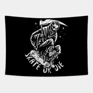 Skate or Die with Mr Death Tapestry