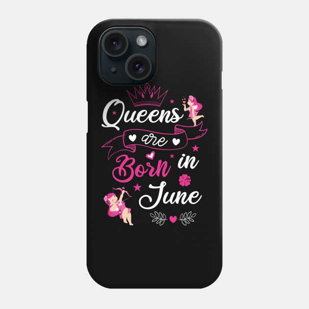 Queens are born in june Phone Case by artdise