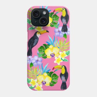 Watercolour Toucan Birds Phone Case