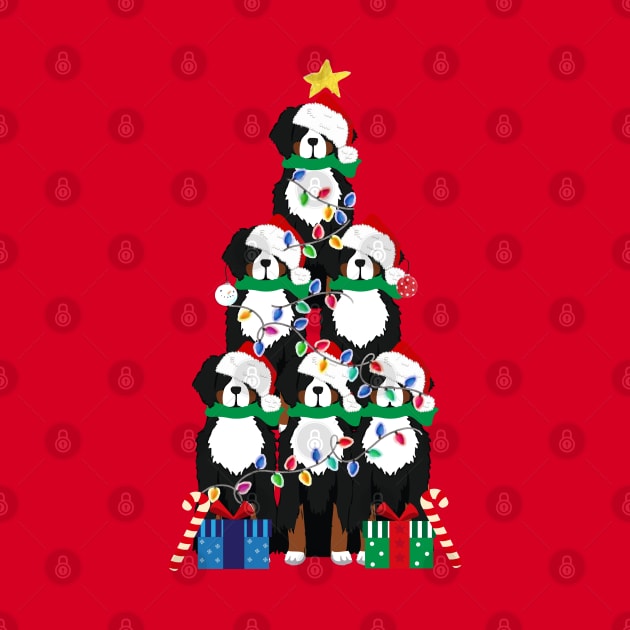 Bernese Mt Dog Puppy Christmas Tree by EMR_Designs