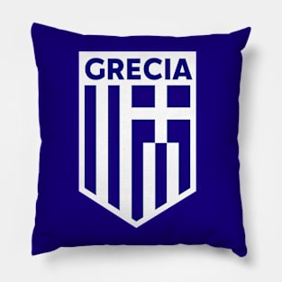 Greece Flag Emblem Pillow