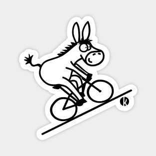 Biking Donkey Magnet