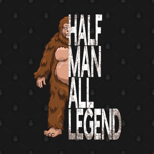 Bigfoot Sasquatch Half Man All Legend Cryptozoology by AutomaticSoul